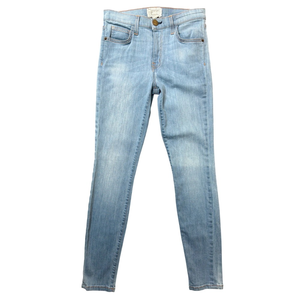 Current/Elliott Jeans Womens 27 The High Waist Ankle Skinny Light Blue Sandy